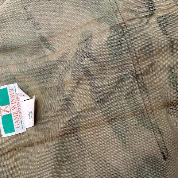 Vintage Camo Game Winner Sportswear Waterfowl Shooting Hunting Vest Size Small - Picture 7 of 9